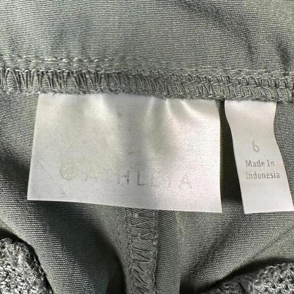 Athleta‎ Pants Womens 6 Green Hiking Nylon Lightwieght Pockets Casual Fishing - Picture 3 of 10